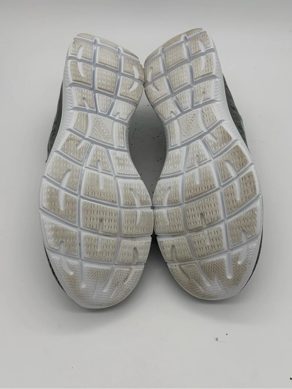 Skechers Women's Gray Slip-On Athletic Sneakers with Lavender and Teal Accents